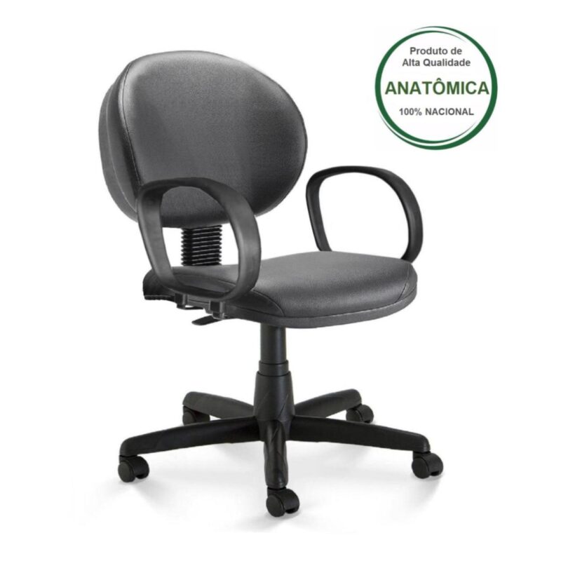 Cadeira Executiva PLUS LISA c/ Braço Corsa – COR PRETO 32966 Araguaia Móveis para Escritório 3