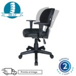 Cadeira Executiva Back System COSTURADA com Braços Reguláveis – Cor Preta – 31008 Araguaia Móveis para Escritório 13