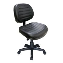 Cadeira Executiva COSTURADA Giratória sem Braços – Cor Preta 31002 Araguaia Móveis para Escritório
