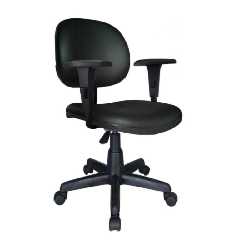 Cadeira Executiva LISA Giratória com Braços Reguláveis Cor Preta – 31003 Araguaia Móveis para Escritório 2