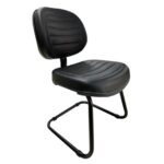 Cadeira Executiva Costurada Base em “S” PRETA – Cor Preta 31014 Araguaia Móveis para Escritório 6