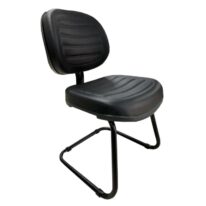 Cadeira Executiva Costurada Base em “S” PRETA – Cor Preta 31014 Araguaia Móveis para Escritório