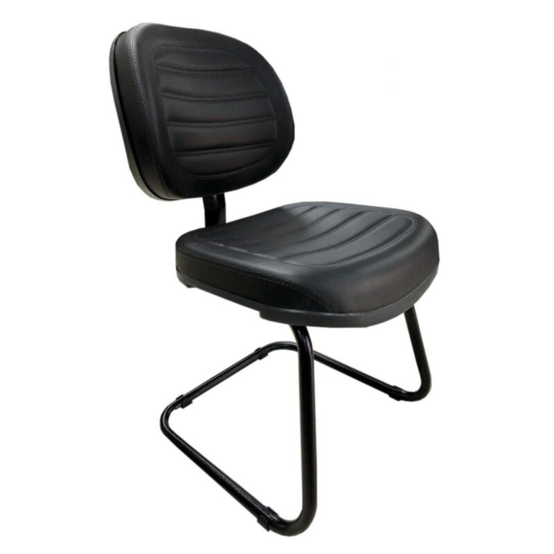 Cadeira Executiva Costurada Base em “S” PRETA – Cor Preta 31014 Araguaia Móveis para Escritório 2
