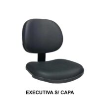 A/E Executivo LISO c/ Mola s/ Capa – Corino Preto – PMD – 42110 Araguaia Móveis para Escritório