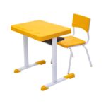 Kit Escolar Individual – (Mesa e Cadeira) – INFANTIL 03 a 06 Anos COR AMARELO – 41087 Araguaia Móveis para Escritório 7