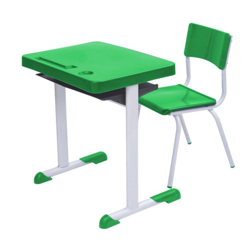Kit Escolar Individual VERDE – (Mesa e Cadeira) – JUVENIL 06 a 09 Anos COR VERDE – 41084 Araguaia Móveis para Escritório 2