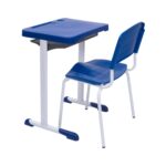 Kit Escolar Individual AZUL – (Mesa e Cadeira) – ADULTO – – COR AZUL – 40081 Araguaia Móveis para Escritório 10