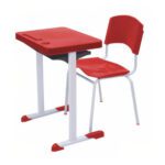 Kit Escolar Individual VERMELHO – (Mesa e Cadeira) – ADULTO – – COR VERMELHO – 40082 Araguaia Móveis para Escritório 6