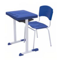 Kit Escolar Individual AZUL – (Mesa e Cadeira) – ADULTO – – COR AZUL – 40081 Araguaia Móveis para Escritório 2