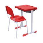 Kit Escolar Individual VERMELHO – (Mesa e Cadeira) – ADULTO – – COR VERMELHO – 40082 Araguaia Móveis para Escritório 7