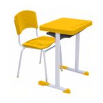 Kit Escolar Individual AMARELO – (Mesa e Cadeira) – ADULTO – – COR AMARELO – 40083 Araguaia Móveis para Escritório 8