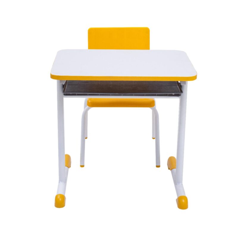 Kit Escolar Individual AMARELO – (Mesa e Cadeira) – INFANTIL – MDF – COR AMARELO – 40088 Araguaia Móveis para Escritório 4