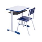 Kit Escolar Individual AZUL – (Mesa e Cadeira) – INFANTIL – MADEIRA – COR AZUL – 40085 Araguaia Móveis para Escritório 7