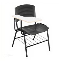 Cadeira Universitária Plástica Prancheta MDF – COR PRETO 34015 Araguaia Móveis para Escritório