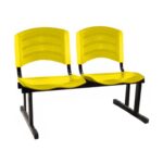 Cadeira Longarina PLÁSTICA 02 Lugares – Cor Amarelo 33030 Araguaia Móveis para Escritório 9