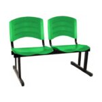 Cadeira Longarina PLÁSTICA 02 Lugares – Cor Verde 33029 Araguaia Móveis para Escritório 9