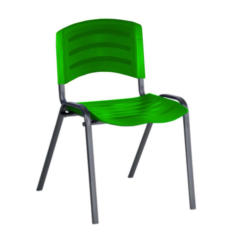Cadeira Fixa Plástica 04 pés Cor Verde (Polipropileno) 31210 Araguaia Móveis para Escritório 5