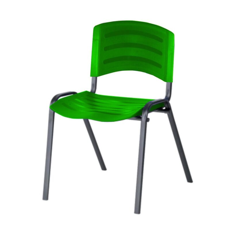 Cadeira Fixa Plástica 04 pés Cor Verde (Polipropileno) 31210 Araguaia Móveis para Escritório 2