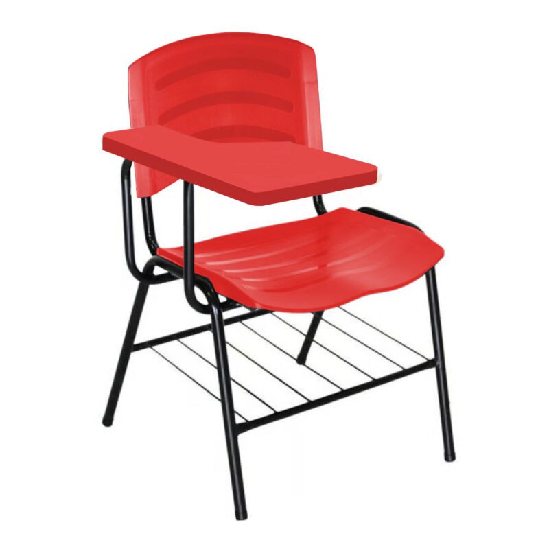 Cadeira Universitária Plástica com Prancheta PLÁSTICA – COR VERMELHO 34022 Araguaia Móveis para Escritório 2