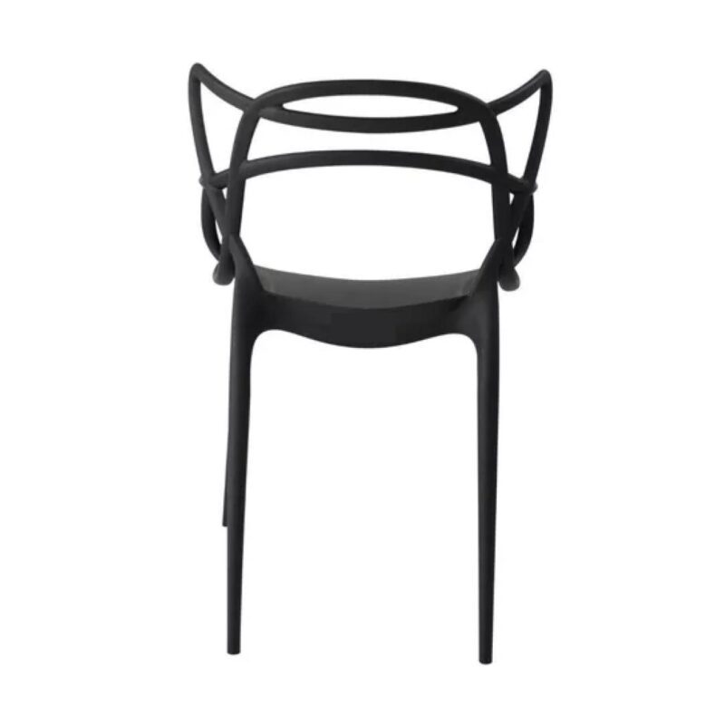 Cadeira Interlocutor OSLO para Escritório ou Jantar – Polipropileno – Cor Preto – 48005 Araguaia Móveis para Escritório 6