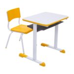 Kit Escolar Individual AMARELO – (Mesa e Cadeira) – JUVENIL – MDF – COR AMARELO – 40094 Araguaia Móveis para Escritório 6