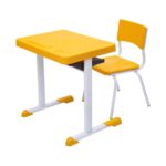 Kit Escolar Individual – (Mesa e Cadeira) – JUVENIL 06 a 09 Anos COR AMARELO – 41083 Araguaia Móveis para Escritório 7