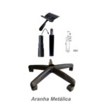 Cadeira Executiva LISA Giratória com Braço Corsa Cor Preta – 31001 Araguaia Móveis para Escritório 10
