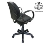 Cadeira Executiva COSTURADA Giratória com Braço CORSA Cor Preta – 31004 Araguaia Móveis para Escritório 13