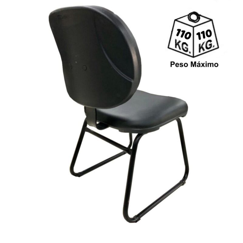 Cadeira Executiva LISA Base Trapézio Cor Preta – 31030 Araguaia Móveis para Escritório 5