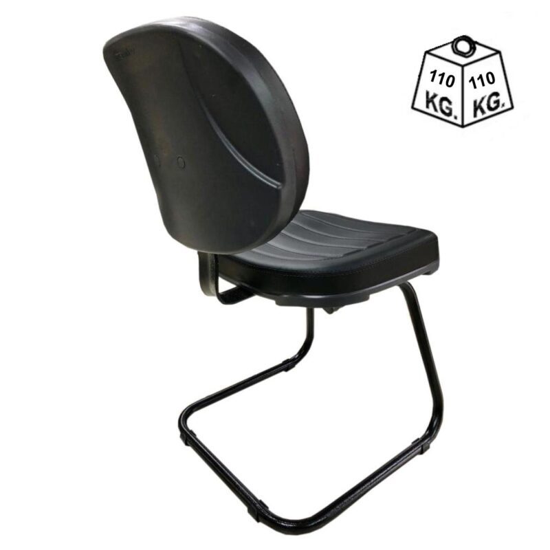 Cadeira Executiva Costurada Base em “S” PRETA – Cor Preta 31014 Araguaia Móveis para Escritório 3