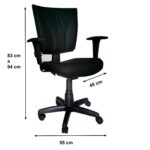 Cadeira B-ONE Back System com Braços Reguláveis – Cor Preta 31010 Araguaia Móveis para Escritório 9