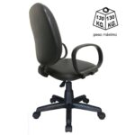 Cadeira Diretor LISA Giratória – Braço Corsa – Corino Preto 30201 Araguaia Móveis para Escritório 10