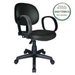 Cadeira Executiva LISA Giratória com Braço Corsa Cor Preta – 31001 Araguaia Móveis para Escritório 7