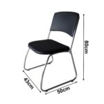 Cadeira Interlocutor Level Cromada – Cor Preto – (EMPILHÁVEL) 32995 Araguaia Móveis para Escritório 9
