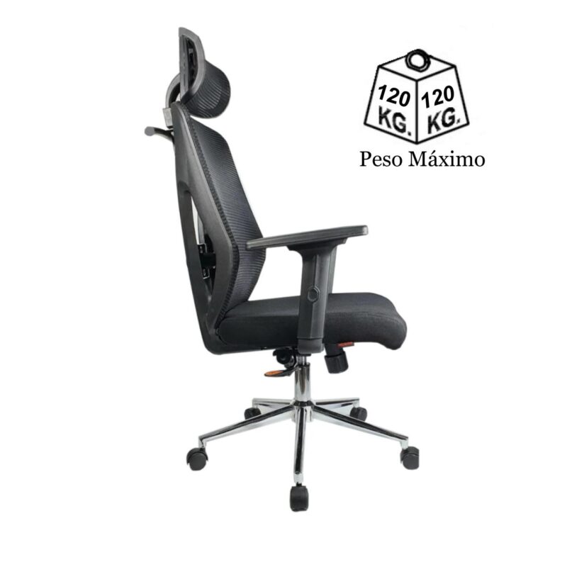 Cadeira Presidente Tela MK-4010 COR PRETO – 30029 Araguaia Móveis para Escritório 4