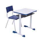 Kit Escolar Individual AZUL – (Mesa e Cadeira) – INFANTIL – MADEIRA – COR AZUL – 40085 Araguaia Móveis para Escritório 6