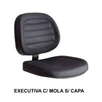 A/E Executiva COSTURADO c/ MOLA s/ CAPA- Corino Preto – PMD – 42118 Araguaia Móveis para Escritório