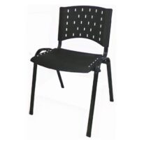 Cadeira Plástica 04 pés Plástico Preto (Polipropileno) – 31201 Araguaia Móveis para Escritório