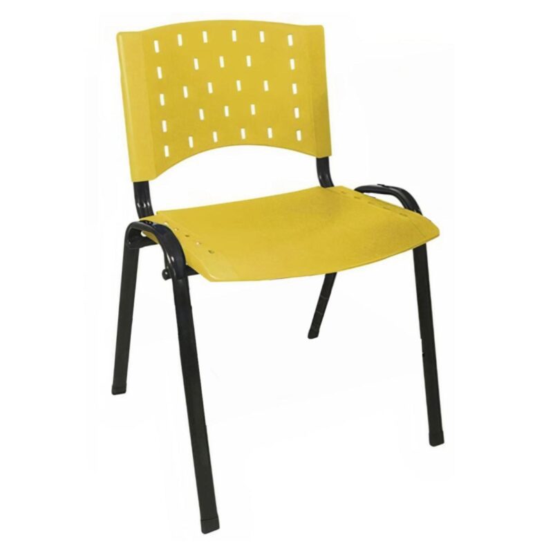 Cadeira Plástica 04 Pés – AMARELO – (Polipropileno) – 31204 Araguaia Móveis para Escritório 5