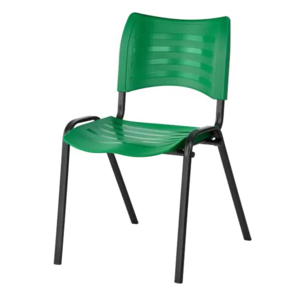 Cadeira Fixa 04 Pés Plástica (Polipropileno) – Cor Verde – MRPLAST – PMD – 31231 Araguaia Móveis para Escritório