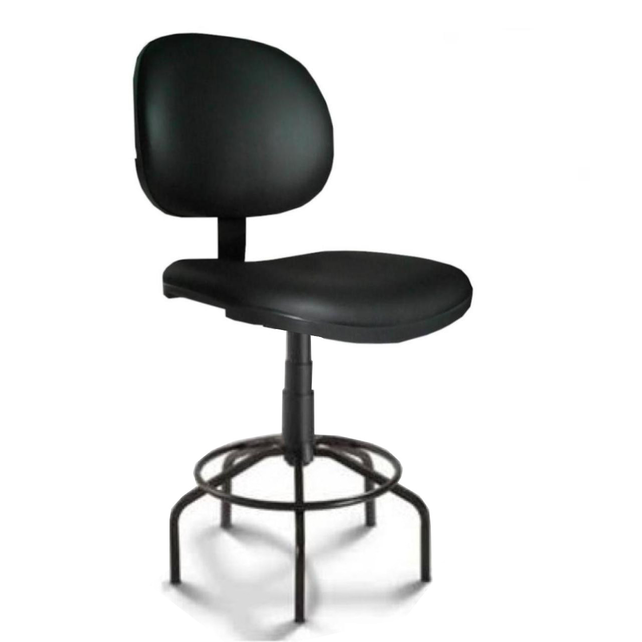 Cadeira Caixa EXECUTIVA LISA sem Braços – (Aranha MARTIFLEX) – Cor Preta – 35031 Araguaia Móveis para Escritório 2