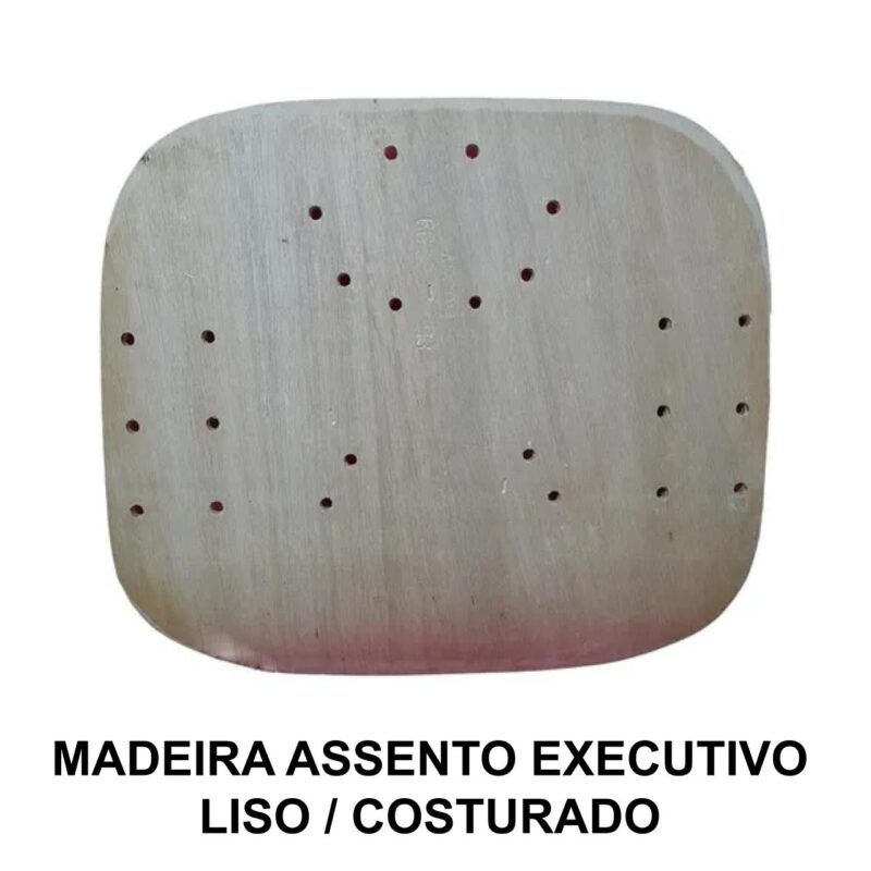 Madeira do ASSENTO Anatômico EXECUTIVA LISA / COSTURADA – TRÊS ESTADOS  – 97003 Araguaia Móveis para Escritório 2