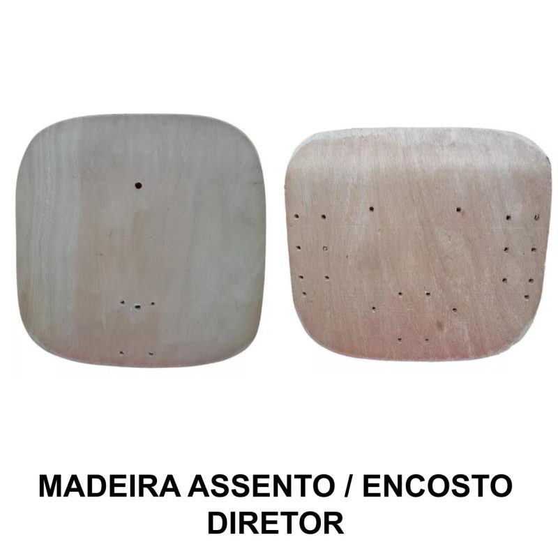 Conjunto de Madeira do ASSENTO / ENCOSTO Anatômico DIRETOR – 97012 Araguaia Móveis para Escritório 2