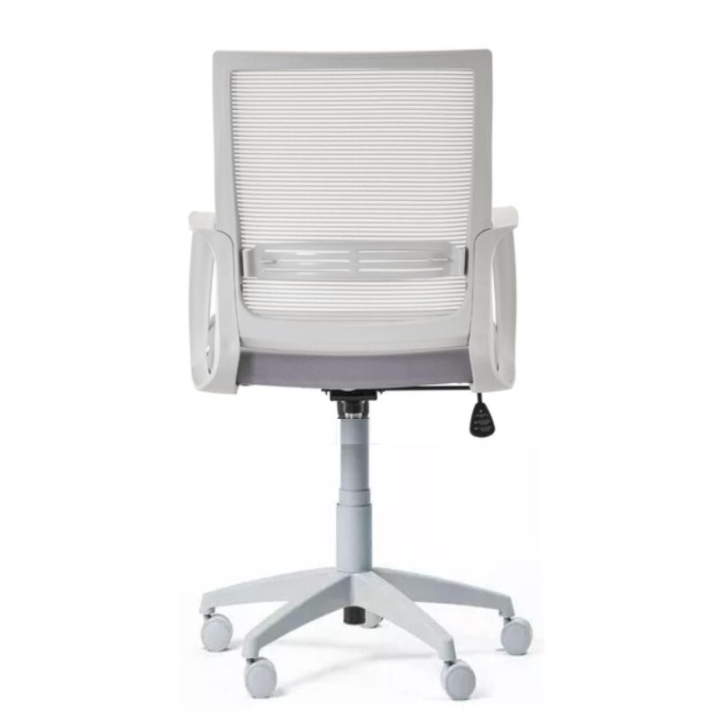 Cadeira de Escritório Diretor Tela MAYA c/ braço – Corino CINZA – 34031 Araguaia Móveis para Escritório 4