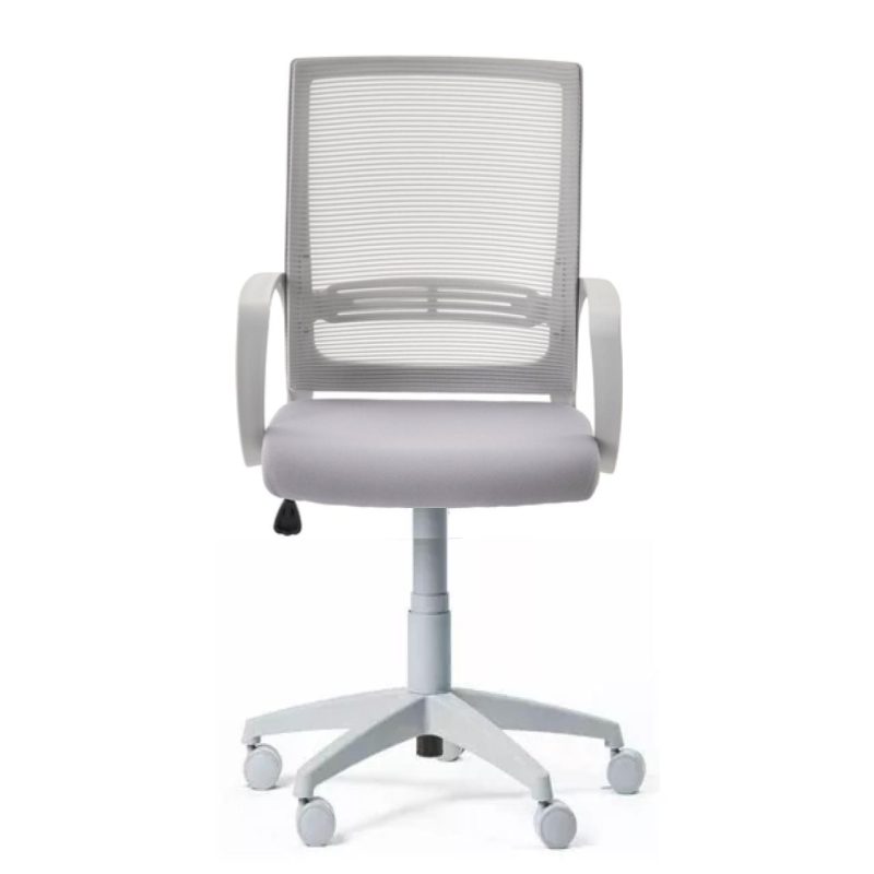 Cadeira de Escritório Diretor Tela MAYA c/ braço – Corino CINZA – 34031 Araguaia Móveis para Escritório 5