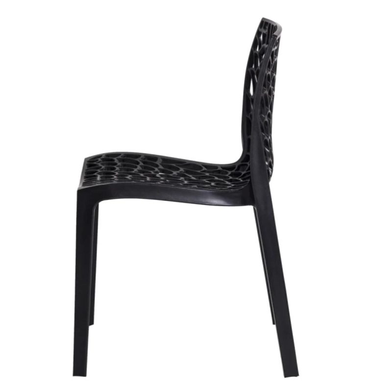 Cadeira Interlocutor GRUVYER para Escritório ou Jantar – Polipropileno – Cor Preto – 48006 Araguaia Móveis para Escritório 4
