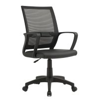 Cadeira de Escritório Diretor Tela MAYA c/ braço – Cor Preto – 34029 Araguaia Móveis para Escritório