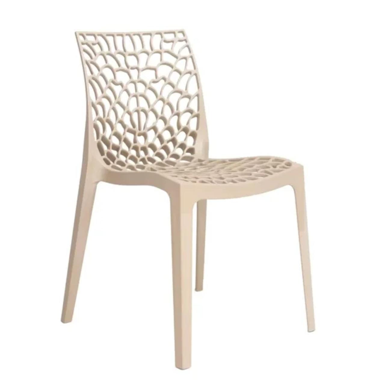 Cadeira Interlocutor GRUVYER para Escritório ou Jantar – Polipropileno – Cor FENDI – 48007 Araguaia Móveis para Escritório