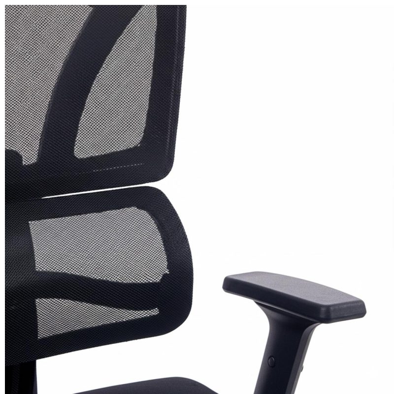 Cadeira de Escritório Presidente Tela ÉDON – Cor Preto – 30066 Araguaia Móveis para Escritório 8