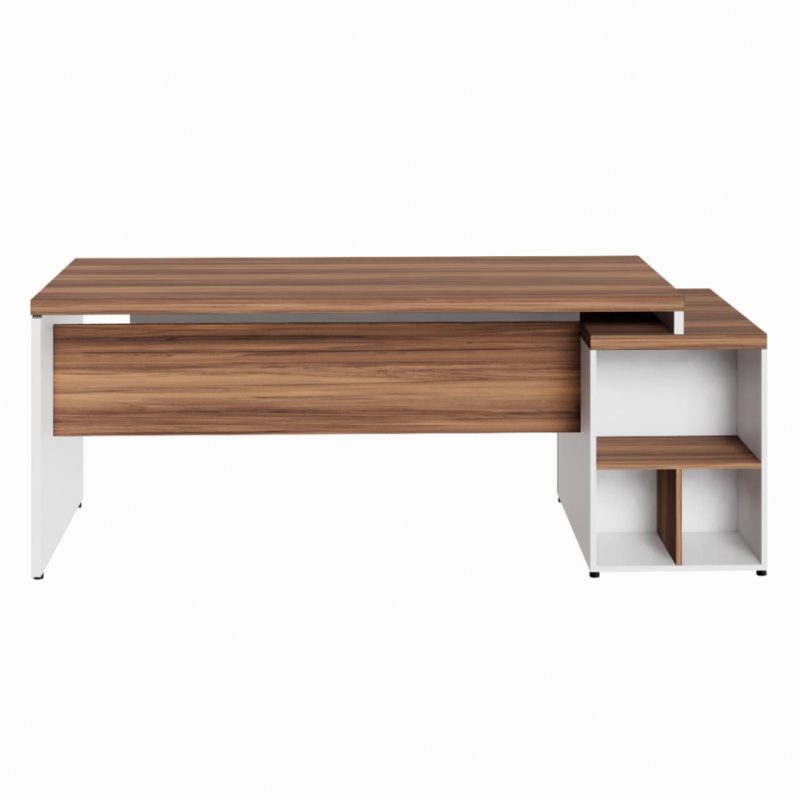 Mesa PEDESTAL RETA (03 Gav.) – 1,92X0,70m – WORKSTART – NOGAL SEVILHA/BRANCO- 34405 Araguaia Móveis para Escritório 5